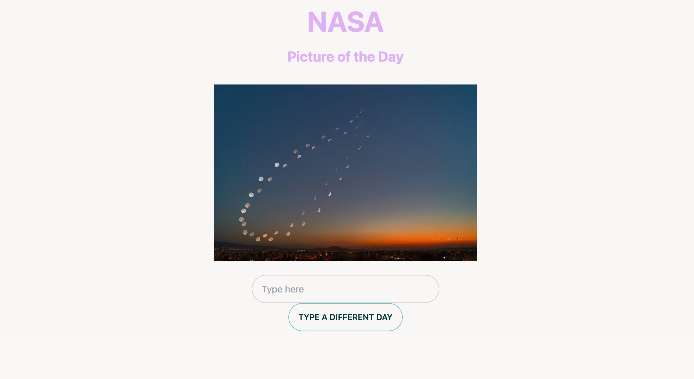 Screen Shot of NASA App Portfolio